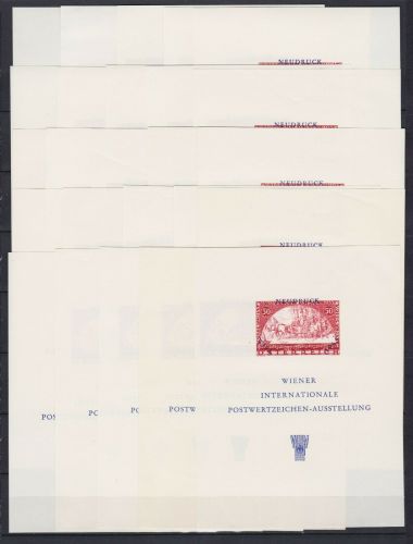 Österreich 25 x WIPA 1965 Gedenkblatt