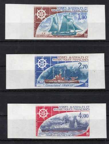 Franz. Antarktis TAAF 98/100 postfr./mnh Schiffe ships ungez.IMPERF.