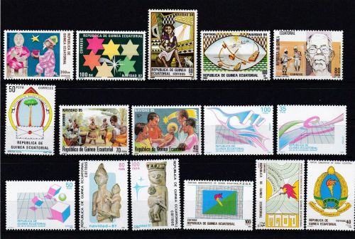 Äquatorialguinea postfr./mnh Lot aus 1982/2009 Michel 98 €