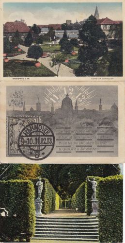 Niedersachsen: Sammlung von 6 AK Hannover Bodenfelde Wildesahusen aus 1913/1955