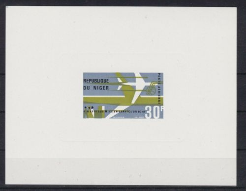 Niger 135 postfr./mnh Flugzeuge aviation 1966 Epreuve de Luxe