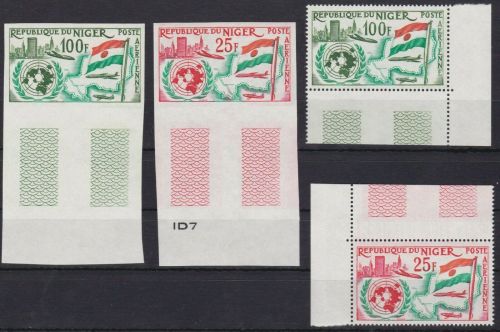 Niger 18/19 postfr./mnh UNO UN gezähnt+ungez. perf.+IMPERF.