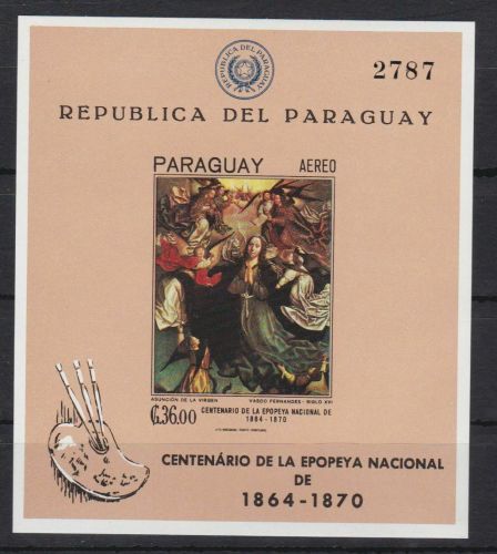 Paraguay Block 100 postfr./mnh Gemälde paintings