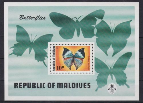 Malediven Block 34 postfr./mnh Schmetterlinge butterfly