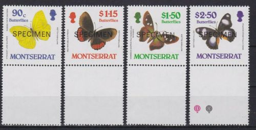 Montserrat 683/686 postfr./mnh Schmetterlinge butterflies SPECIMEN