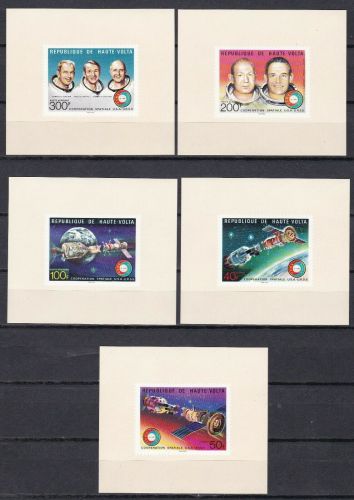 Obervolta 581/585 postfr./mnh Weltraum space de Luxe Blocks