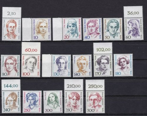 Berlin Frauen postfrisch komplett teils vom Rand Michel 70 €