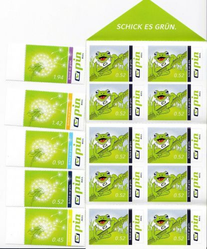 pin mail postfr./mnh Schick es grün Tiere Frösche