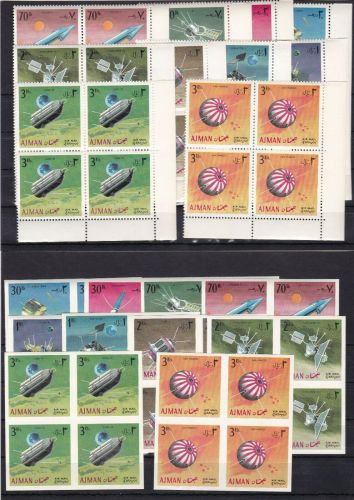 Ajman 257/266 A+B 4er-Blocks postfr./mnh Weltraum space Michel 96 €
