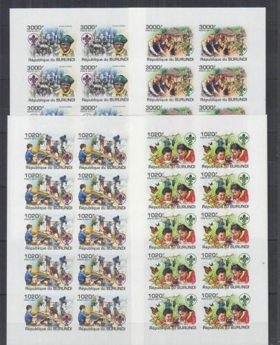 Burundi 2202/2205 postfr./mnh Pfadfinder scouts IMPERF.