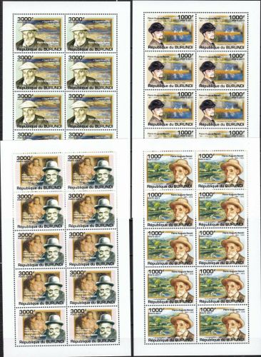 Burundi 2130/2133 postfr./mnh Gemälde paintings Renoir Michel 95 €.