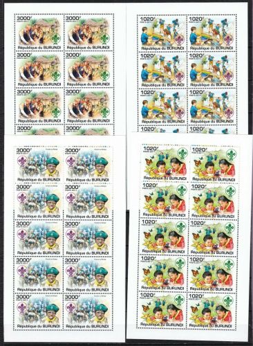 Burundi 2202/2205 postfr./mnh Pfadfinder scouts Michel 95 €