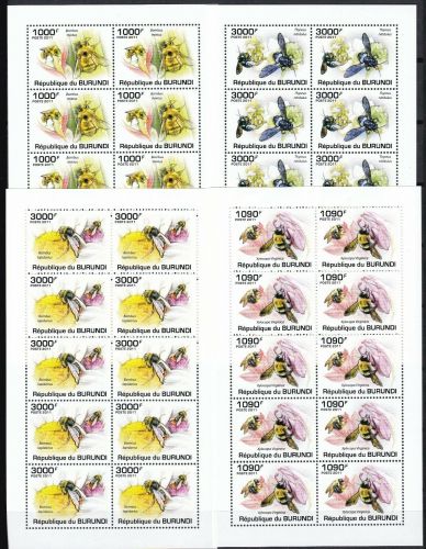 Burundi 1998/2001 postfr./mnh Bienen bees Michel 95 €