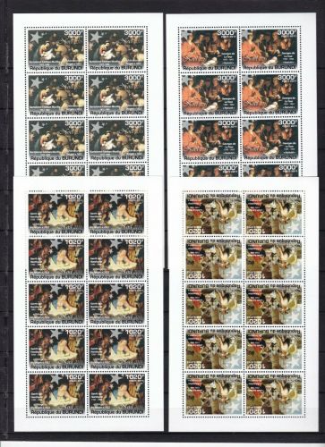 Burundi 2194/2197 postfr./mnh Gemälde paintings Weihnachten Christmas Michel 95€