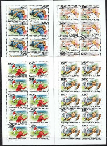Burundi 2138/2141 postfr./mnh Fussball soccer Michel 95 €.