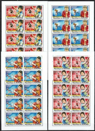 Burundi 2178/2181 postfr./mnh Tischtennis table tennis Michel 95 €