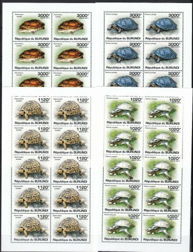Burundi 2086/2089 postfr./mnh Schidkröten turtles Michel 95 €
