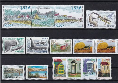 SPM Saint Pierre et Miquelon postfr./mnh Jahr 2001 komplett