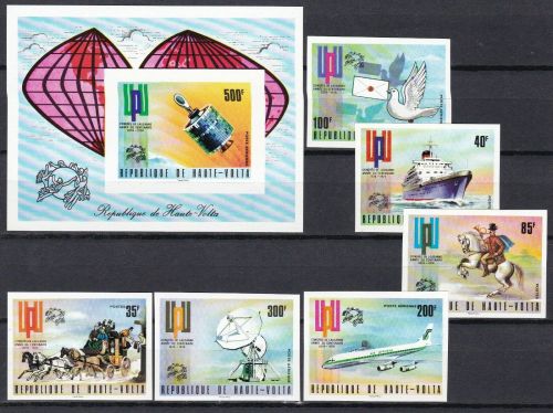Obervolta 517/22+ Block 26 B postfr./mnh Weltraum space UPU imperf.
