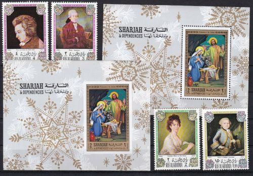 Arabische Staaten postfr./mnh Motiv-Sammlung Gemälde paintings Michel 167 €