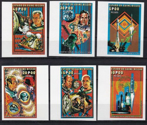 Guinea-Bissau 390/395 B postfr./mnh Weltraum space imperf.
