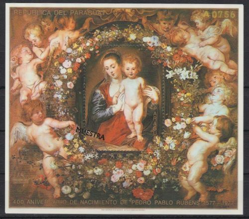 Paraguay Block 332 postfr./mnh Gemälde paintings MUESTRA
