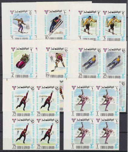 Umm al Qiwain 233/240 B 4er-Blocks postfr./mnh Olympia Olympics 1968
