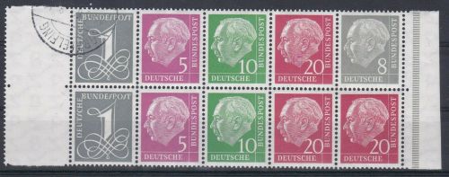 Bund H-Blatt 8 X postfr./gest.