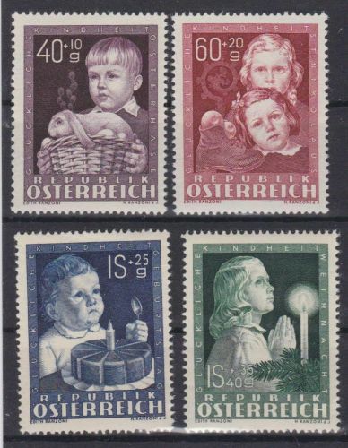 Österreich 929/932 postfr./mnh Glückliche Kindheit