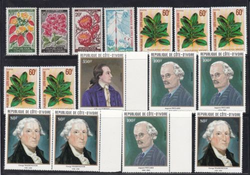 Elfenbeinküste Lot postfr./mnh aus 1961/2005 Michel 252 €