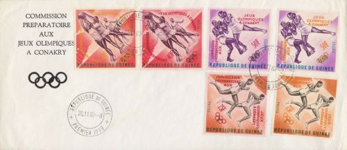 Guinea 211/13 a+b FDC Olympia Olympics 1963