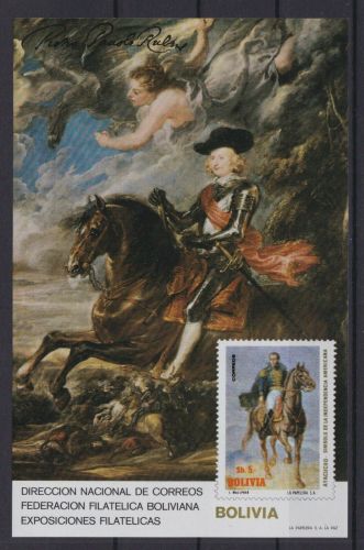 Bolivien Block 131 postfr./mnh Gemälde paintings Rubens