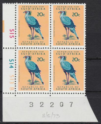 Südafrika 438 4er-Block COB postfr./mnh Vögel birds 1973