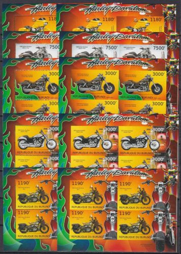 Burundi 2928/2932 A+B postfr./mnh Harley-Davidson 2012