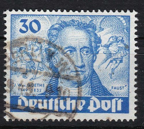 Berlin 63 I gest. Goethe mit Plattenfehler Punkt über J. Michel 120 €