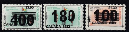 Guyana 954/956 postfr./mnh Pfadfinder scouts Canada 1983