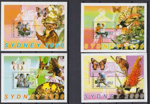 Niger Block128/131 postfr./mnh Olympia Olympics Schmetterlinge Tischtennis 2000