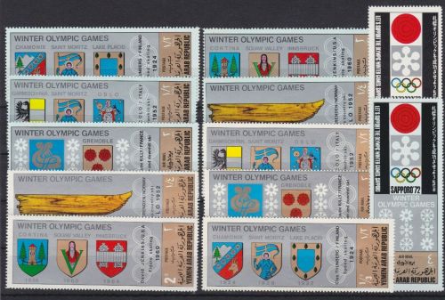 Jemen 818/831 A postfr./mnh Olympia Olympics 1968