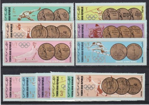Jemen 2 x 803/808 A postfr./mnh Olympia Olympics 1968