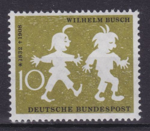 Bund 281 I postfr. mit Plattenfehler mit geschwollenem Zeh am linken Fuß