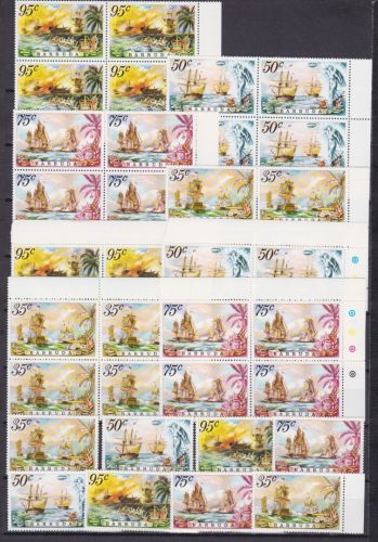 Barbuda 10 x 223/226 postfr./mnh Schiffe ships 1975