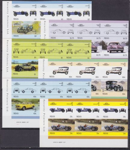 Nevis 398/409 postfr./mnh Autos cars 1986 ungez.IMPERF.