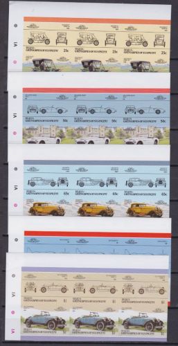 Bequia 160/171 postfr./mnh Autos cars 1986 ungez.IMPERF.