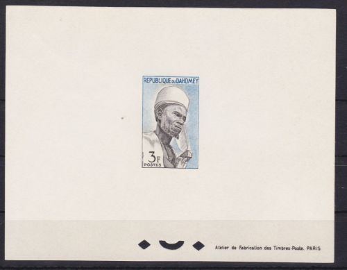 Dahomey 201 postfr. Epreuve de Luxe Häuptling Bariba von Nikkí 1963