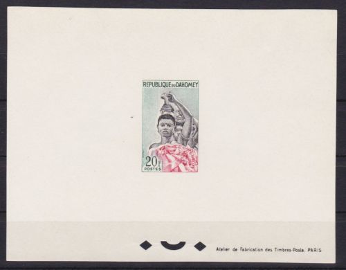 Dahomey 204 postfr. Epreuve de Luxe Fetischpriesterin 1963