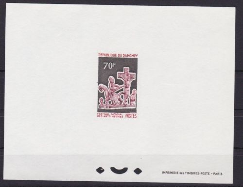 Dahomey 273 postfr. Epreuve de Luxe Weltfestspiele der afri. Kunst 1966