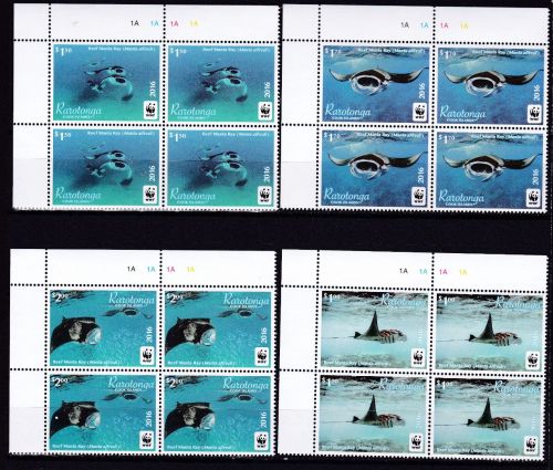 Rarotonga 50/53 postfr. Rochen Manta Ray WWF 2016