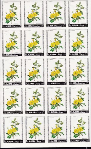 Ajman 405/410 B postfr. Blumen Rosen 1969