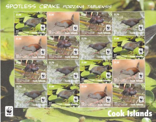 Cook MiNr. 1997/2000 postfr./mnh Vögel birds WWF 2014