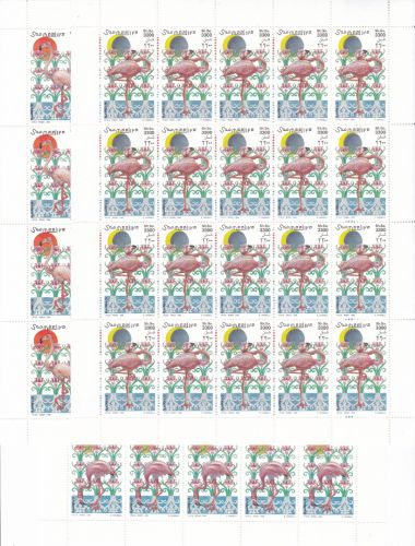 Somalia 726/728 postfr./mnh Vögel birds Flamingo 1998 Michel 256 €